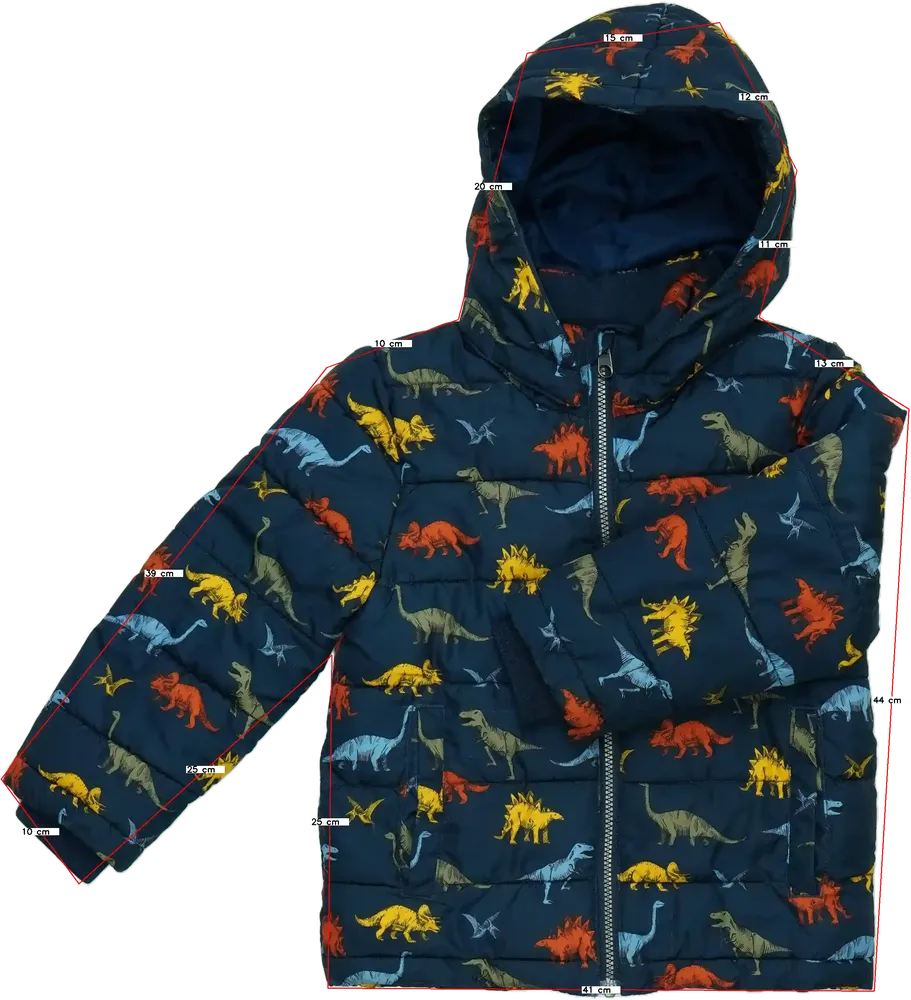 Kék H&amp;M Télikabát EU 116 / UK 6 év / US 6 év/S