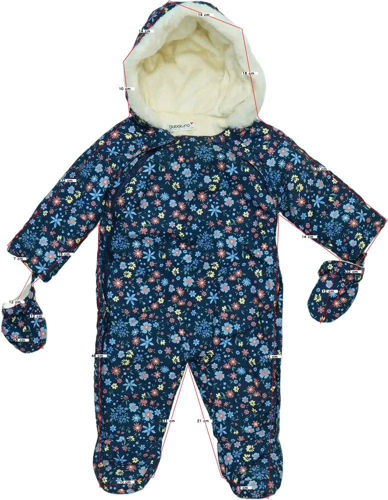 Kék Babaluno Baby Baby overál EU 74 / UK 6-9 hónap / US 6-9 hónap