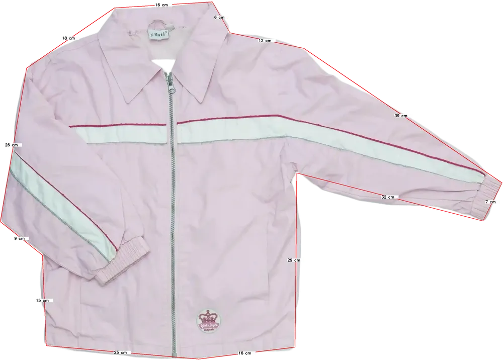 Rózsaszín X-Mail Széldzseki EU 128 / UK 8 év / US 8 év/M