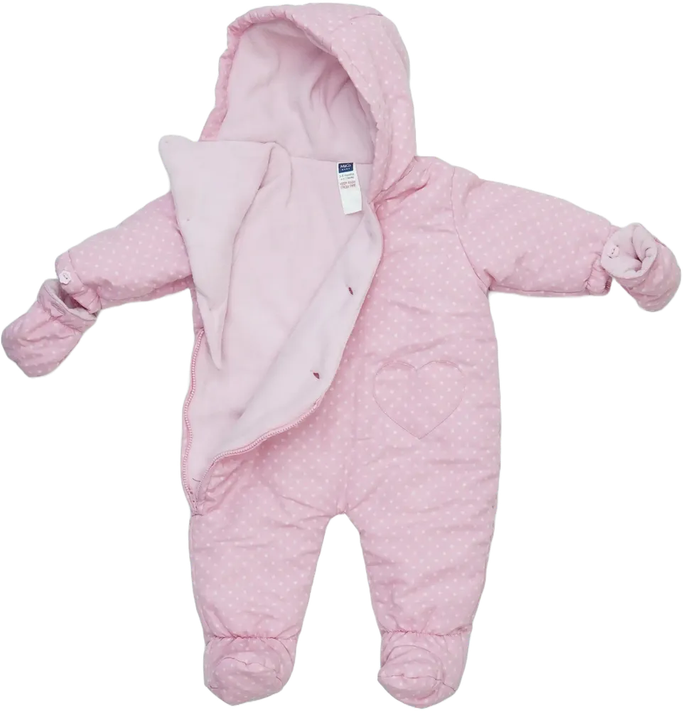 Rózsaszín M&amp;Co. Baby overál EU 68 / UK 3-6 hónap / US 3-6 hónap