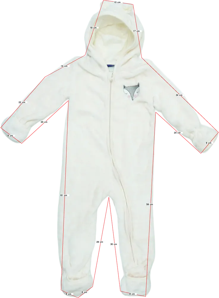 Rózsaszín Lupilu Baby overál EU 80 / UK 9-12 hónap / US 12 hónap