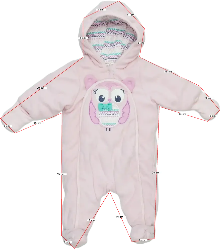 Rózsaszín M&amp;Co. Baby overál EU 62 / UK 0-3 hónap / US 0-3 hónap