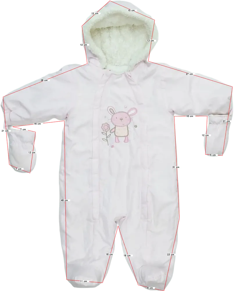 Rózsaszín Matalan Baby overál EU 80 / UK 9-12 hónap / US 12 hónap