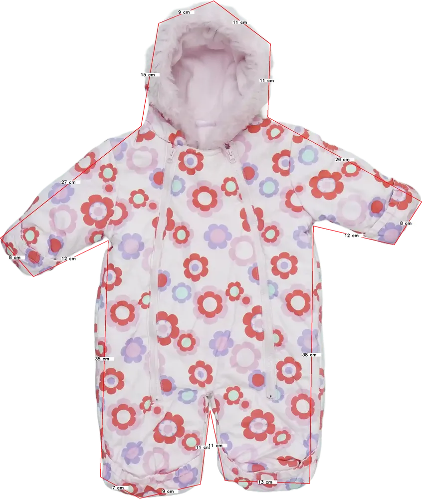 Rózsaszín Cherokee Baby overál EU 62 / UK 0-3 hónap / US 0-3 hónap