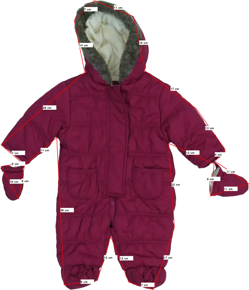 Rózsaszín John Lewis Baby overál EU 62 / UK 0-3 hónap / US 0-3 hónap