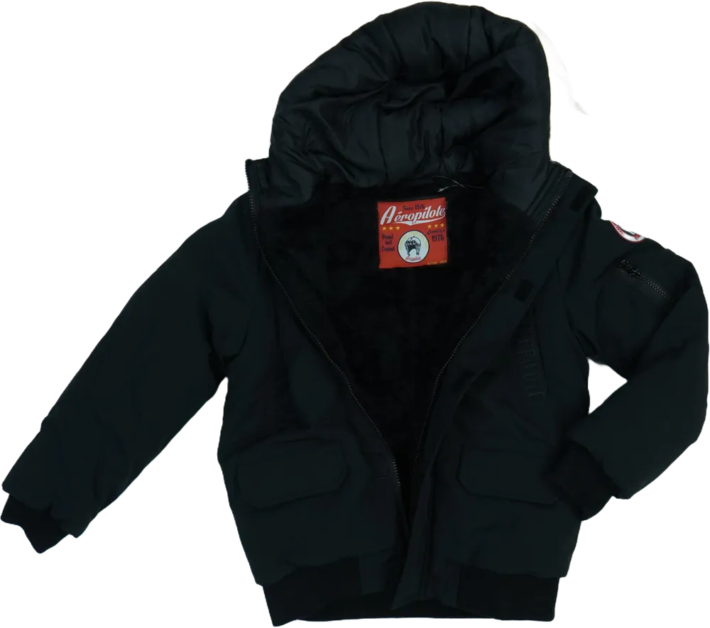 Fekete Aéropilote Télikabát EU 140 / UK 10 év / US 10 év/L