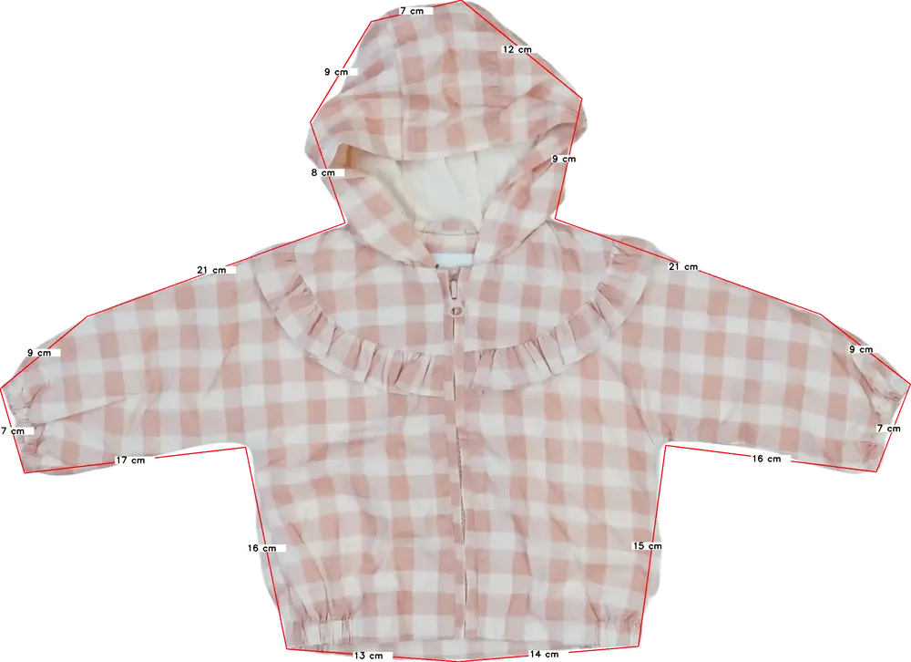 Rózsaszín George Széldzseki EU 74 / UK 6-9 hónap / US 6-9 hónap