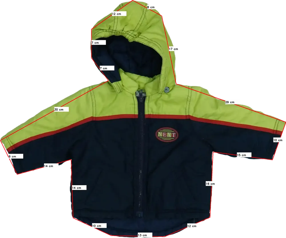 Többszínű Next Átmeneti kabát EU 68 / UK 3-6 hónap / US 3-6 hónap