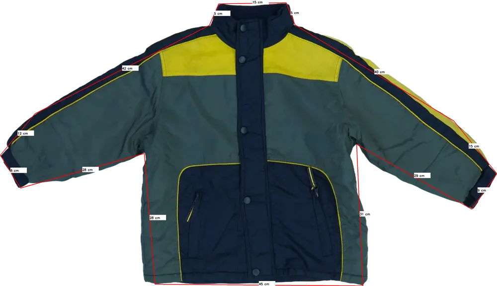 Többszínű Kids Átmeneti kabát EU 128 / UK 8 év / US 8 év/M