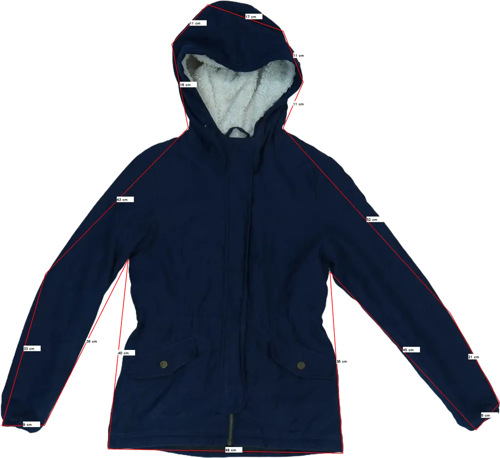 Kék Egyéb Átmeneti kabát EU 140 / UK 10 év / US 10 év/L