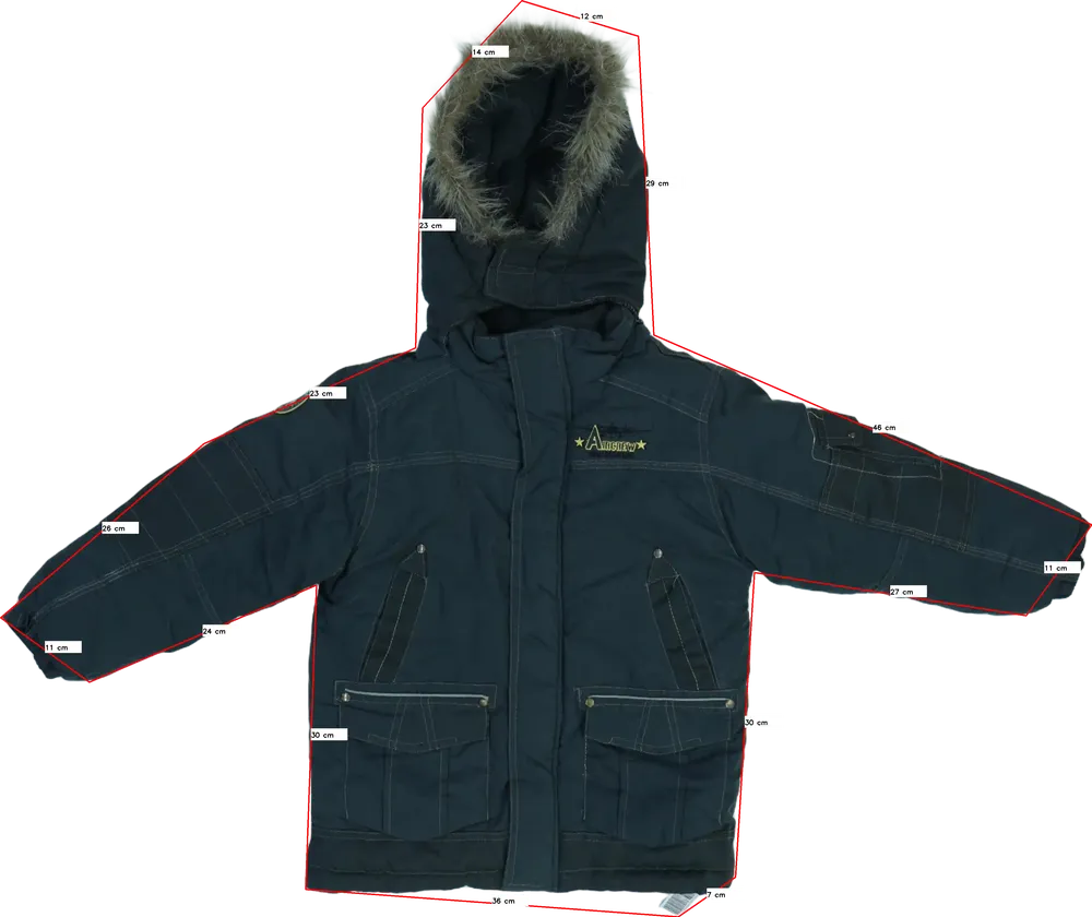 Szürke Kiki&amp;Koko Télikabát EU 122 / UK 7 év / US 7 év/M