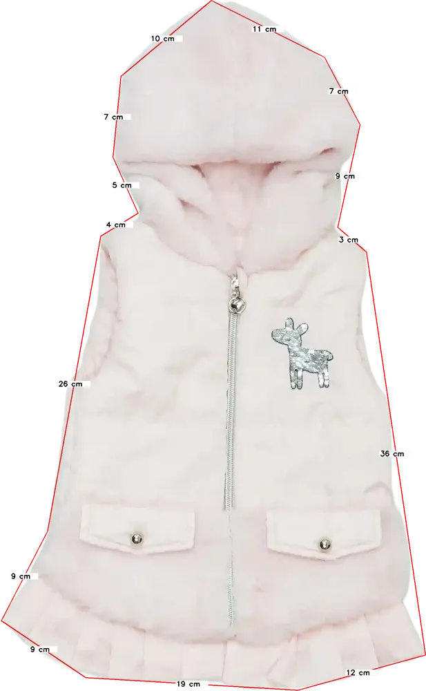 Rózsaszín Cutie Couture Mellény EU 92 / UK 2 év / US 2T