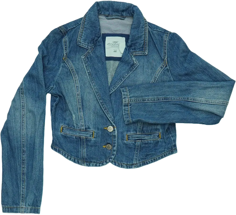 Kék H&amp;M Farmerdzseki EU 152 / UK 12 év / US 12 év/L
