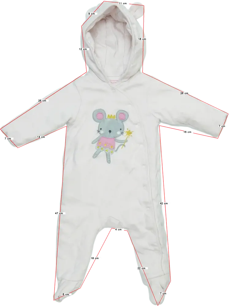 Rózsaszín BlueZoo Baby overál EU 74 / UK 6-9 hónap / US 6-9 hónap