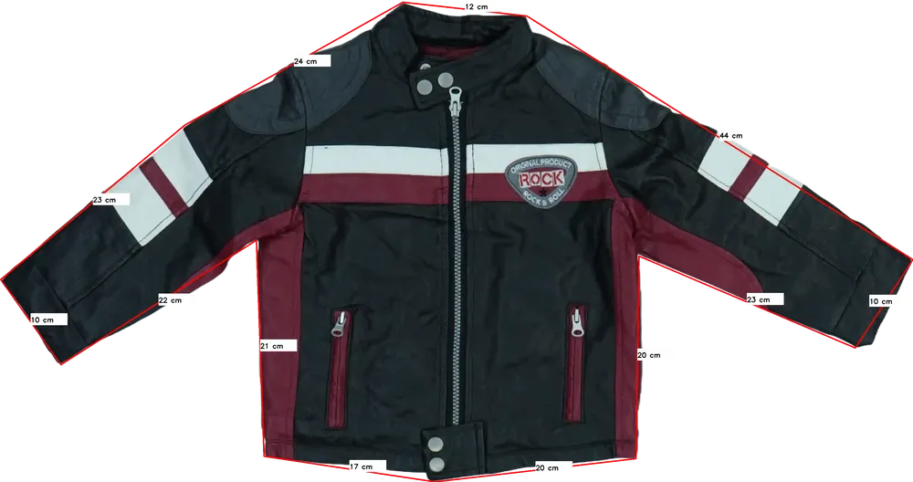 Fekete Dunnes Bőrkabát EU 98 / UK 3 év / US 3T