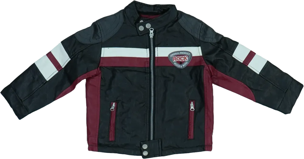 Fekete Dunnes Bőrkabát EU 98 / UK 3 év / US 3T