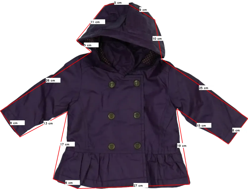 Lila George Átmeneti kabát EU 68 / UK 3-6 hónap / US 3-6 hónap