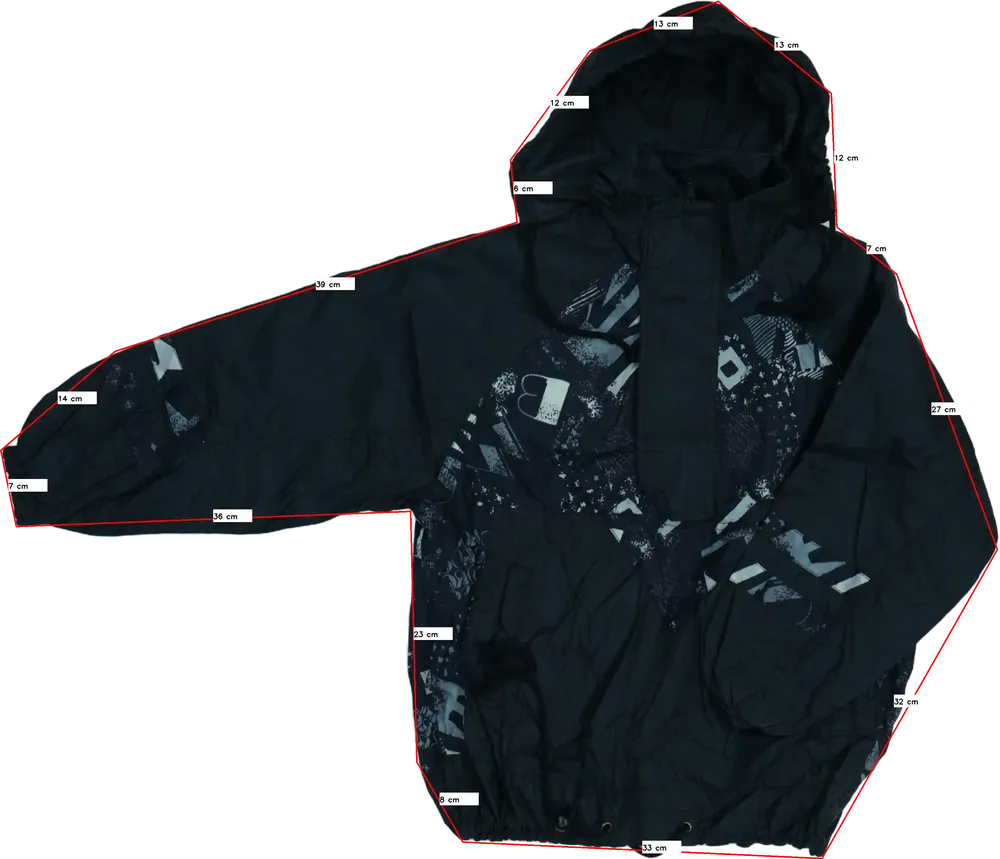 Fekete Formicula Átmeneti kabát EU 140 / UK 10 év / US 10 év/L