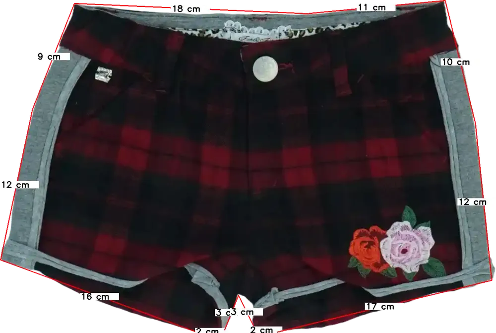 Piros Fun&amp;Fun Rövidnadrág EU 122 / UK 7 év / US 7 év/M