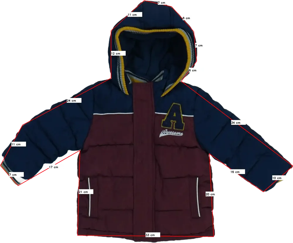 Bordó Matalan Télikabát EU 80 / UK 9-12 hónap / US 12 hónap