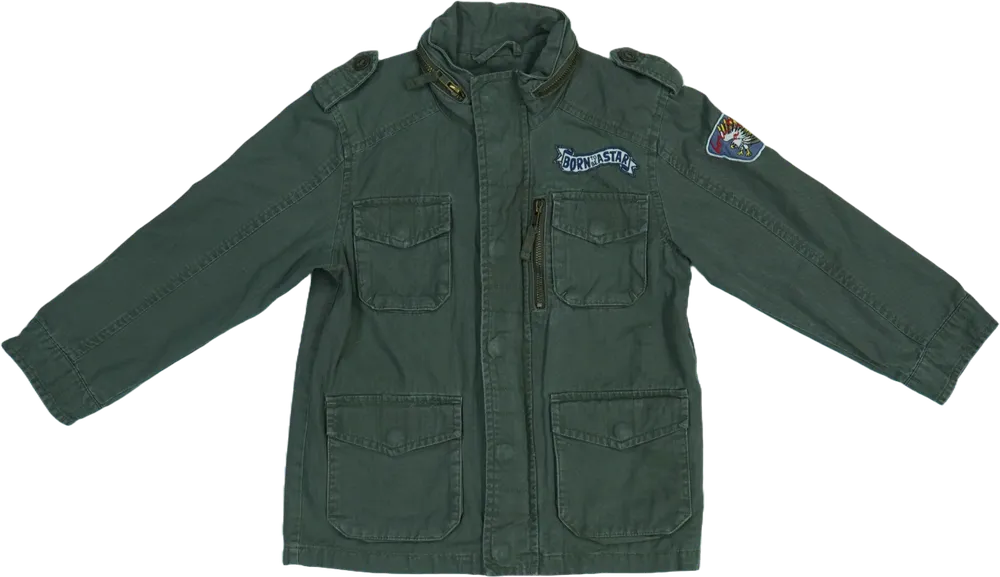 Zöld H&amp;M Átmeneti kabát EU 116 / UK 6 év / US 6 év/S