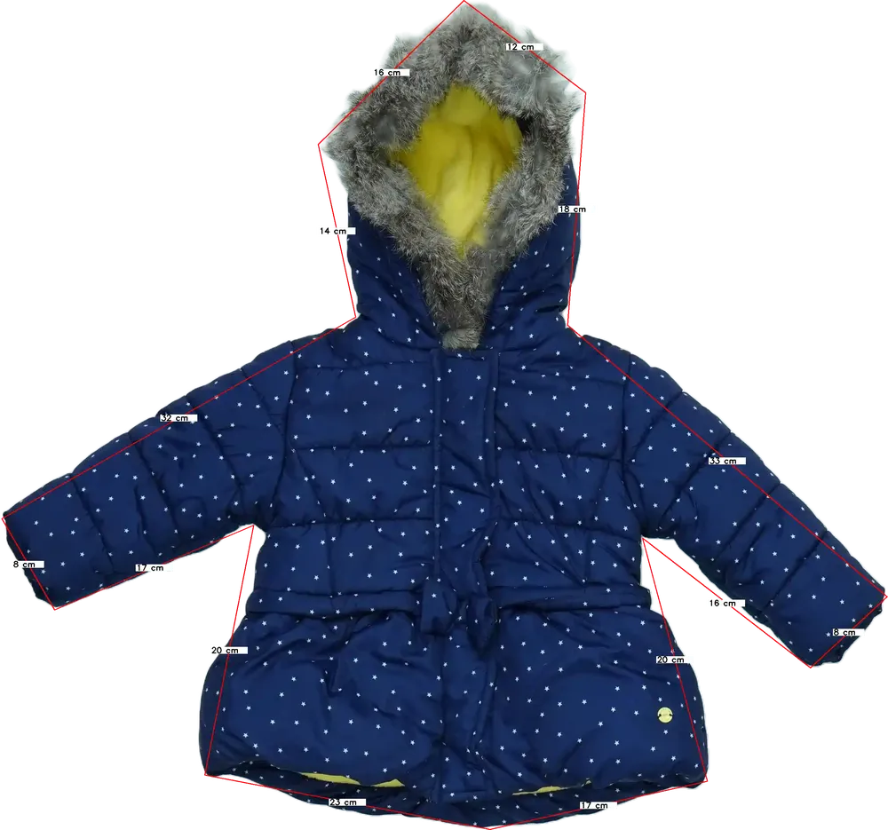 Kék Bimbalina Télikabát EU 74 / UK 6-9 hónap / US 6-9 hónap