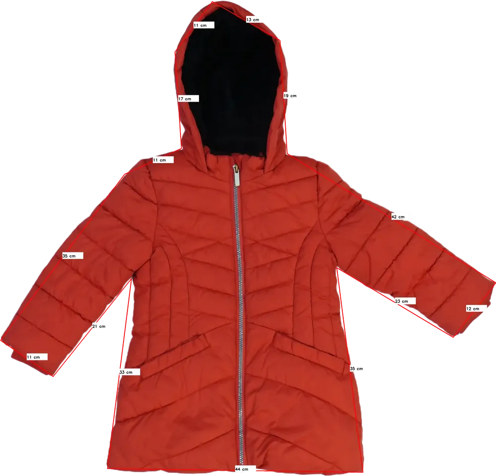 Piros George Télikabát EU 110 / UK 5 év / US 5 év/XS