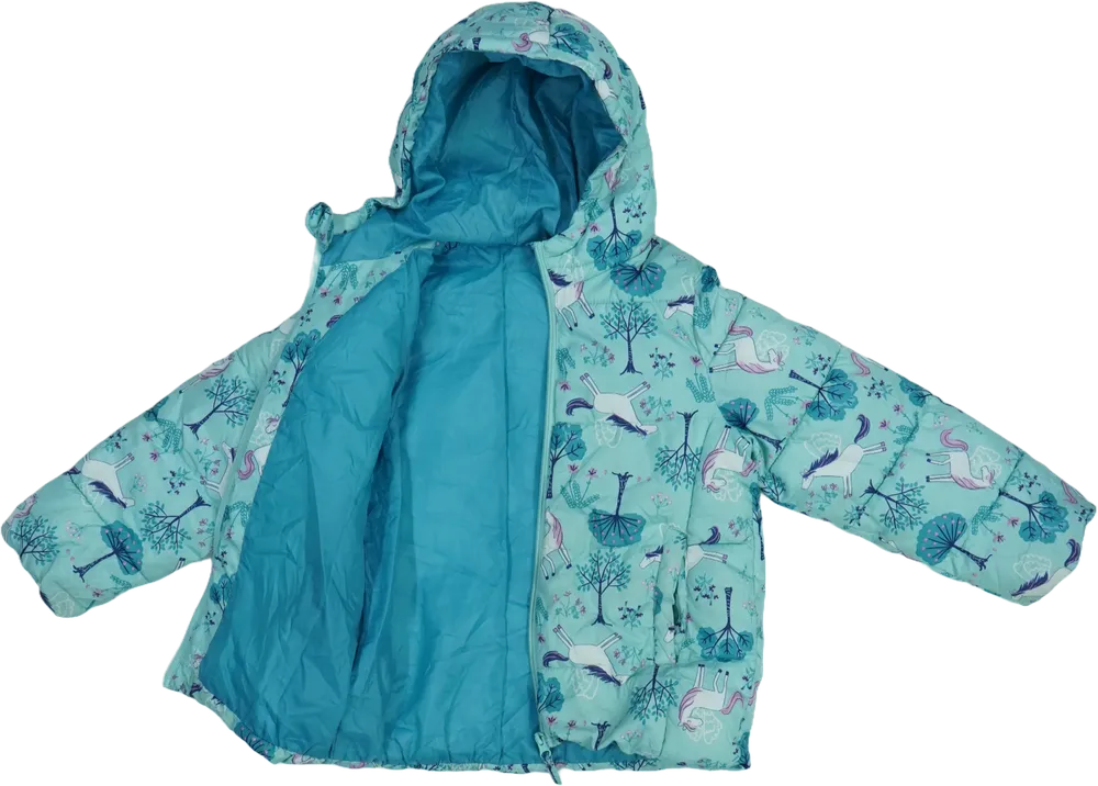 Zöld Little Kids Átmeneti kabát EU 128 / UK 8 év / US 8 év/M