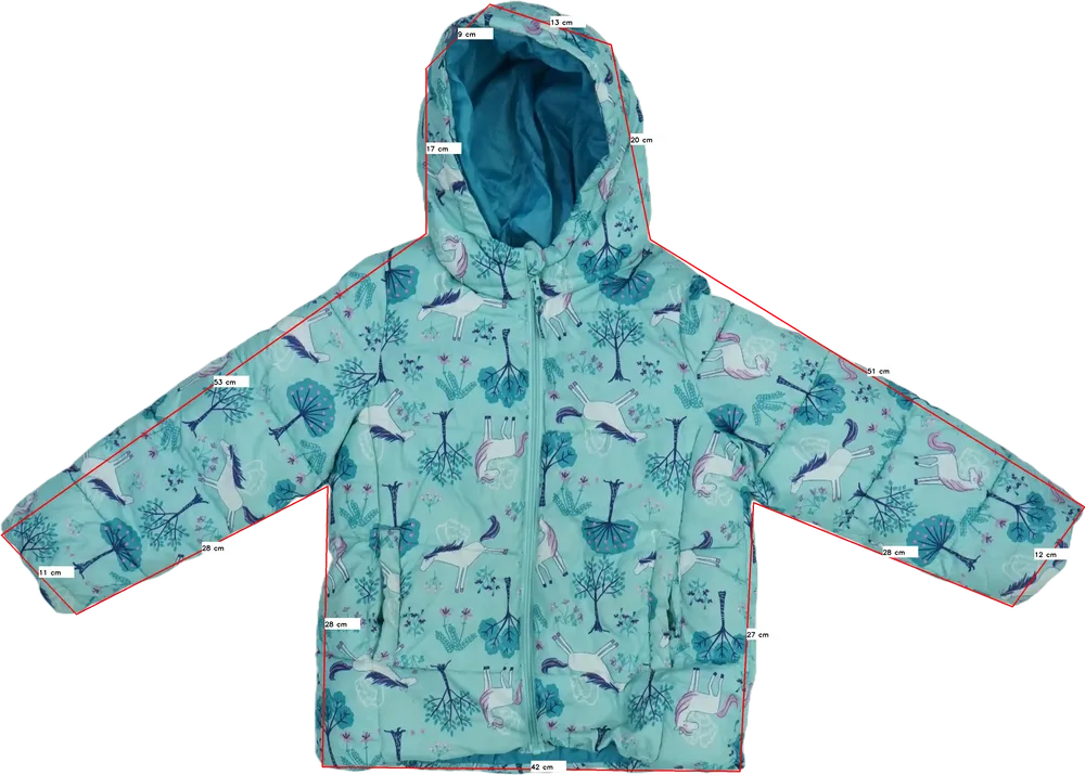 Zöld Little Kids Átmeneti kabát EU 128 / UK 8 év / US 8 év/M