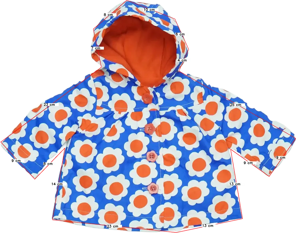 Kék Nutmeg Átmeneti kabát EU 56 / UK Újszülött / US Újszülött