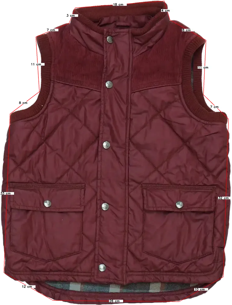 Bordó Debenhams Mellény EU 140 / UK 10 év / US 10 év/L