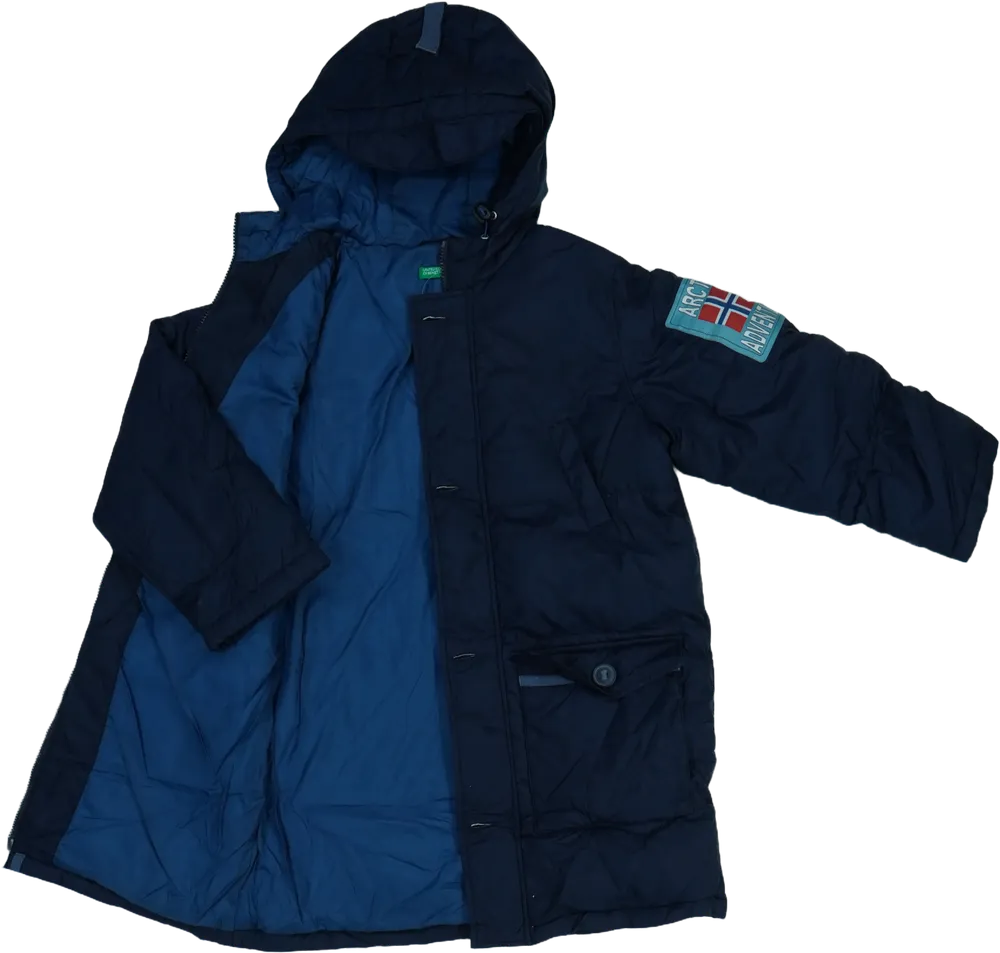 Kék Benetton Télikabát EU 140 / UK 10 év / US 10 év/L