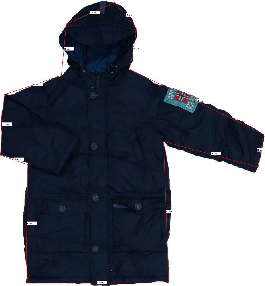 Kék Benetton Télikabát EU 140 / UK 10 év / US 10 év/L