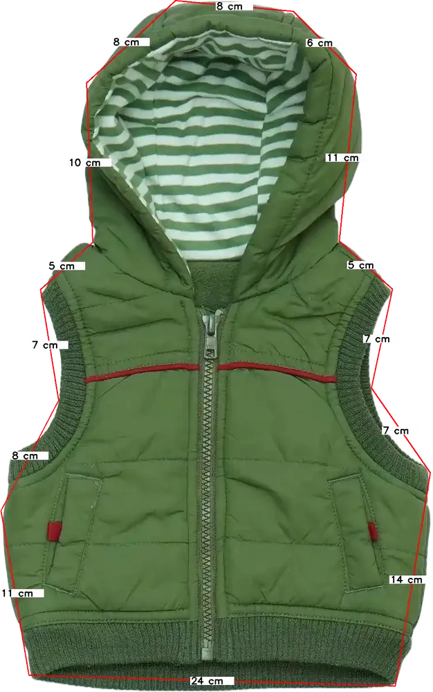 Zöld George Mellény EU 62 / UK 0-3 hónap / US 0-3 hónap