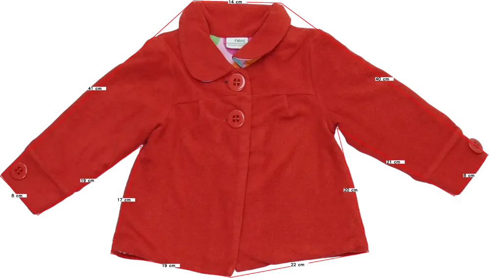 Piros Next Átmeneti kabát EU 98 / UK 3 év / US 3T