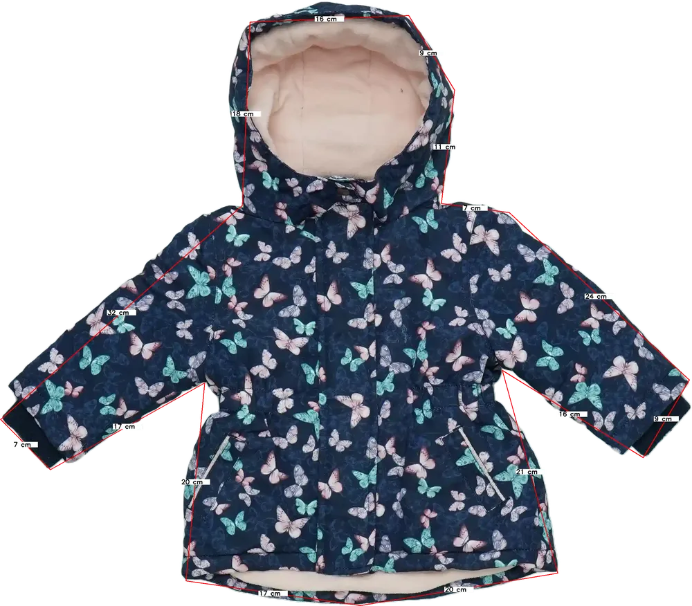 Kék Primark Átmeneti kabát EU 80 / UK 9-12 hónap / US 12 hónap