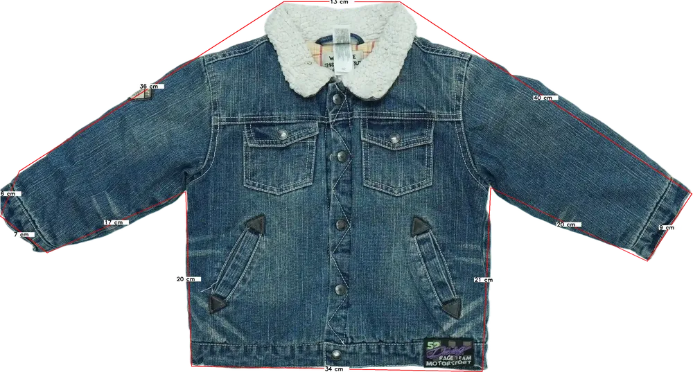 Kék C&amp;A Átmeneti kabát EU 92 / UK 2 év / US 2T