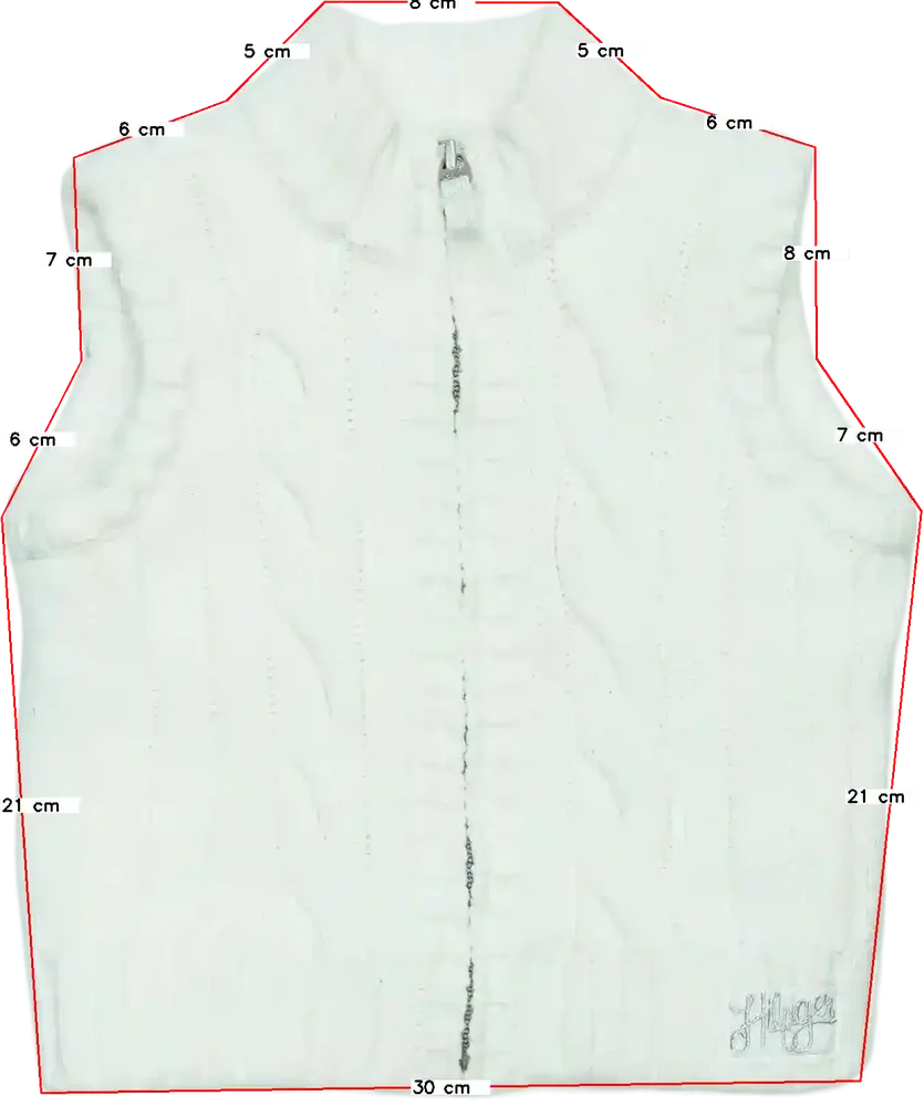 Fehér Tommy Hilfiger Mellény EU 104 / UK 4 év / US 4T/XS