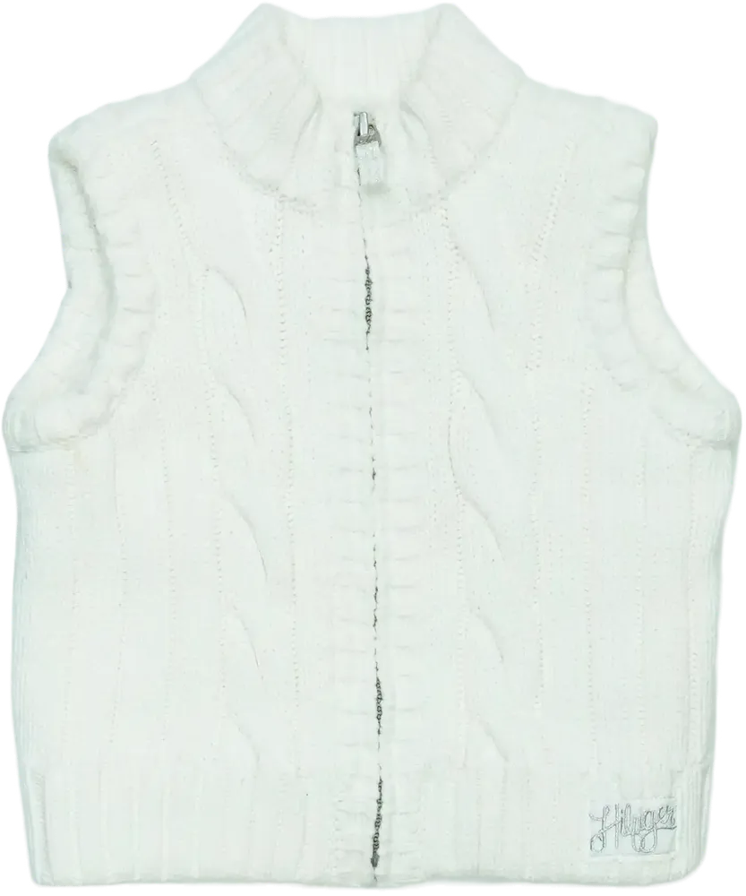 Fehér Tommy Hilfiger Mellény EU 104 / UK 4 év / US 4T/XS