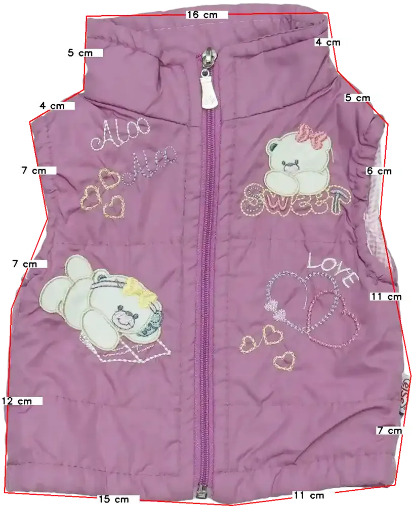 Lila Egyéb Mellény EU 68 / UK 3-6 hónap / US 3-6 hónap