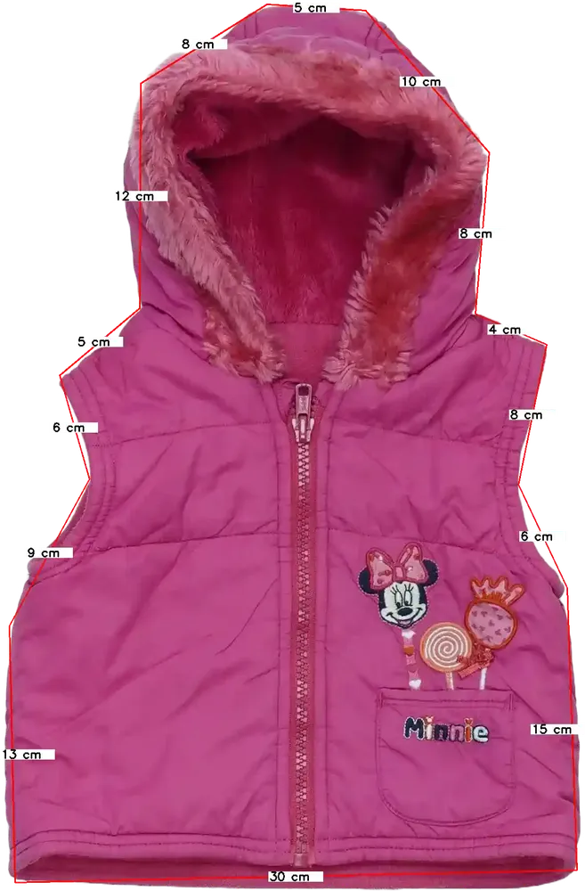 Rózsaszín Disney Mellény EU 74 / UK 6-9 hónap / US 6-9 hónap