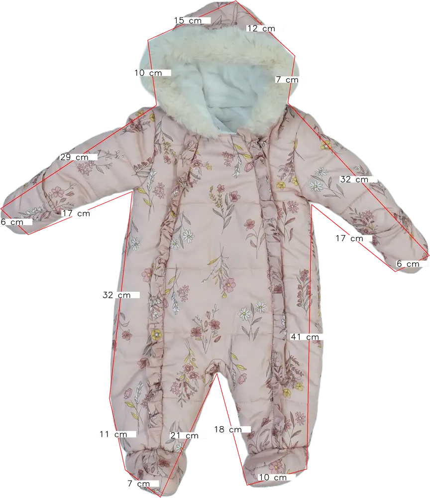 Rózsaszín George Baby overál EU 68 / UK 3-6 hónap / US 3-6 hónap