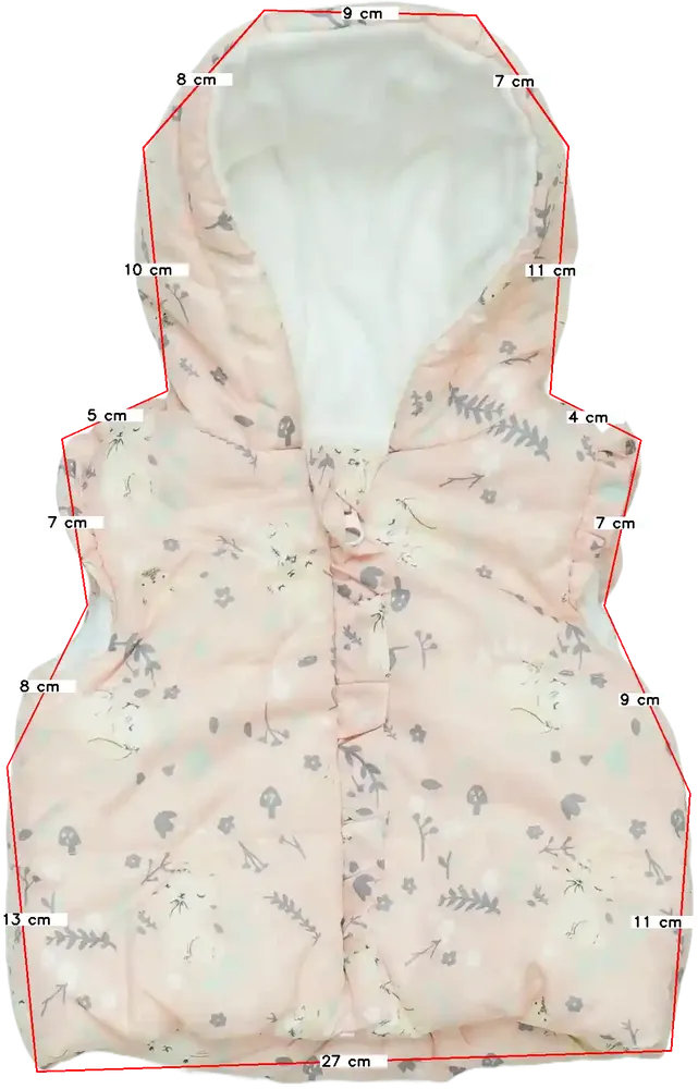 Rózsaszín George Mellény EU 62 / UK 0-3 hónap / US 0-3 hónap