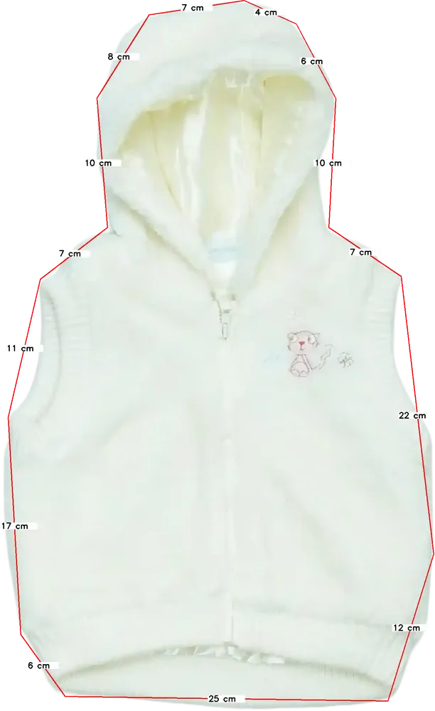 Fehér Cherokee Mellény EU 80 / UK 9-12 hónap / US 12 hónap