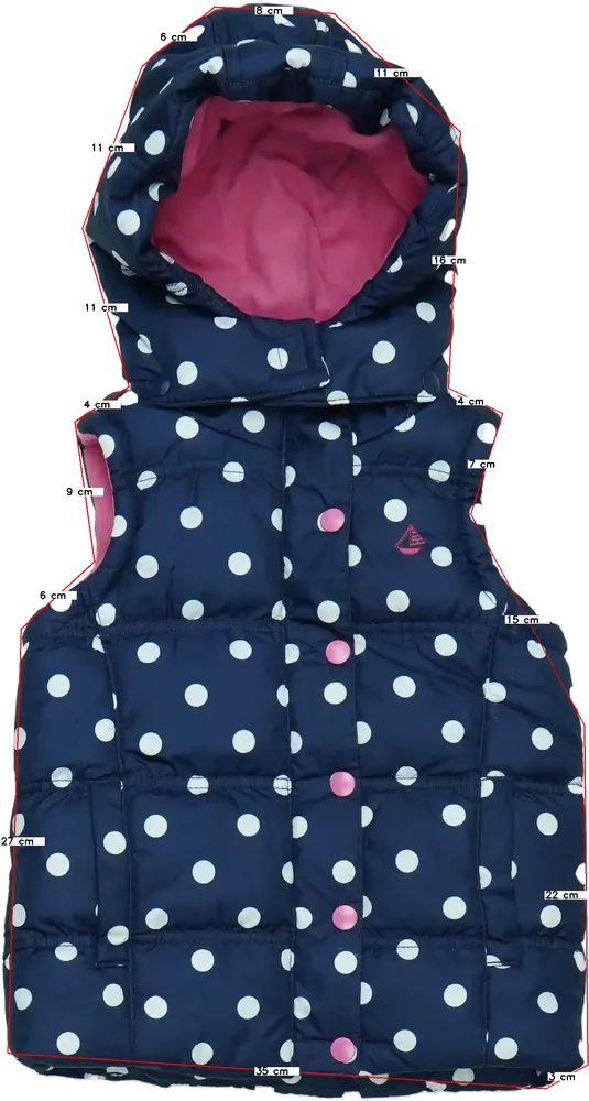 Kék JoJo Maman Bébé Mellény EU 134 / UK 9 év / US 9 év/L