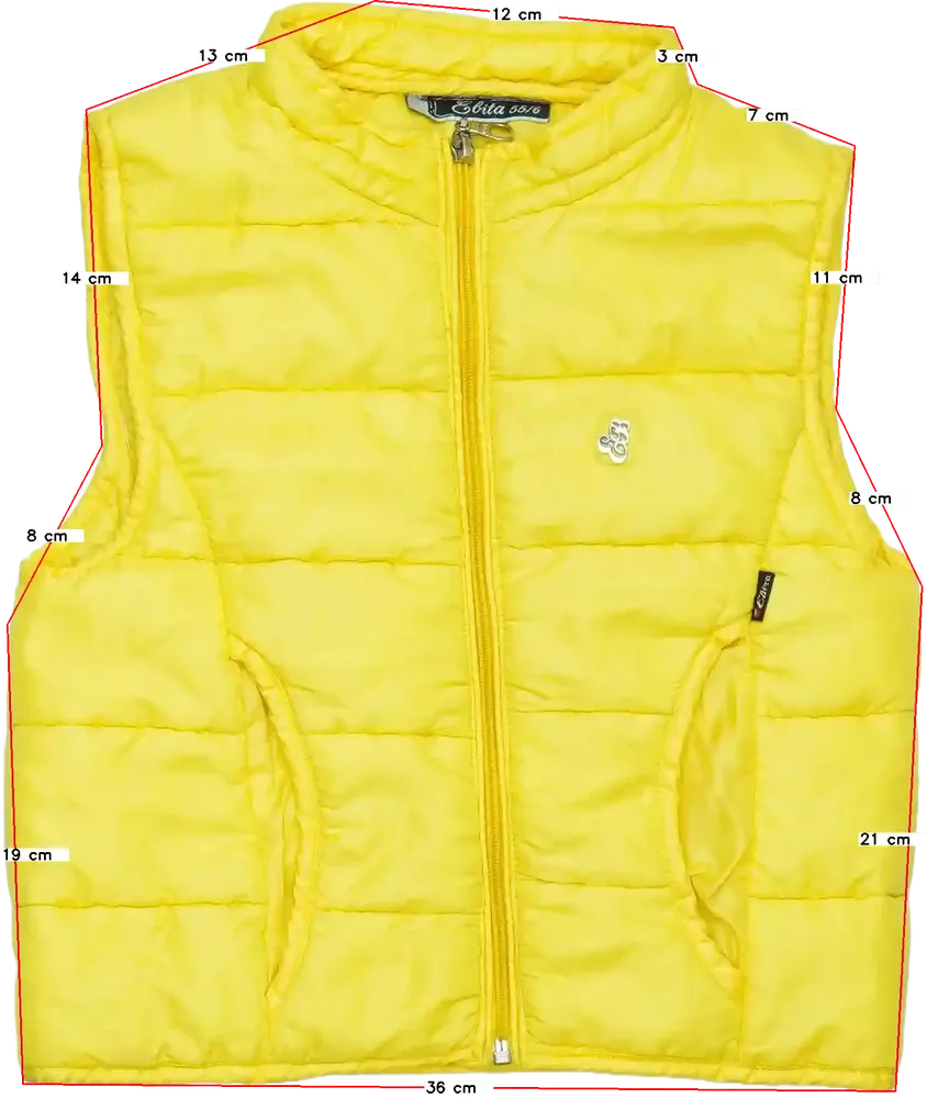 Sárga Ebita Mellény EU 116 / UK 6 év / US 6 év/S