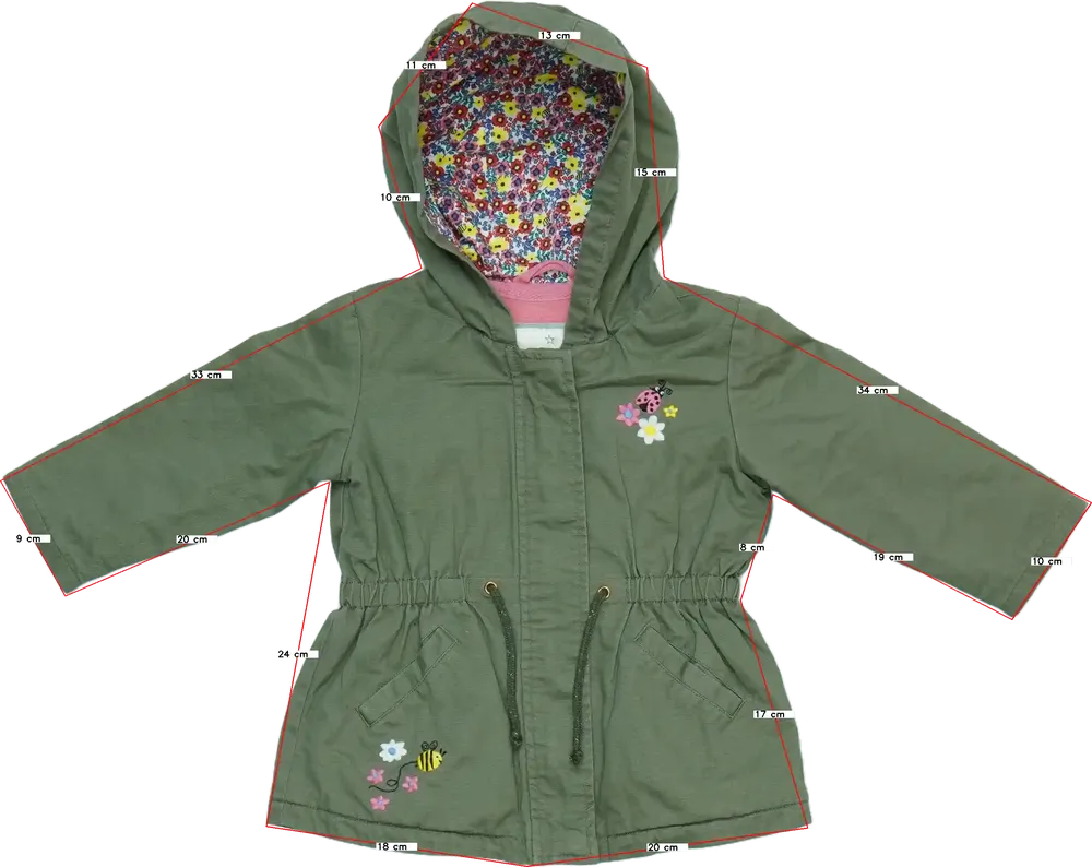 Zöld Matalan Átmeneti kabát EU 86 / UK 12-18 hónap / US 18 hónap