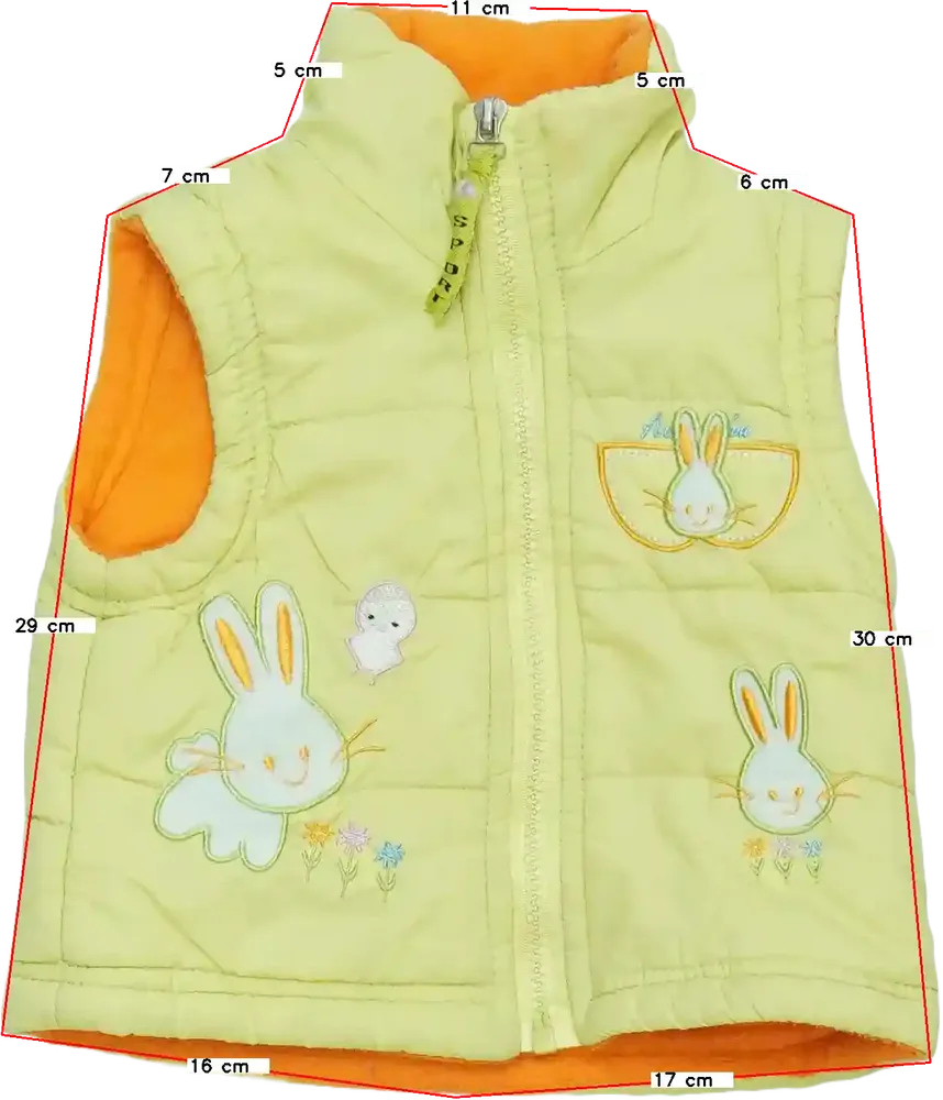 Sárga Egyéb Mellény EU 80 / UK 9-12 hónap / US 12 hónap