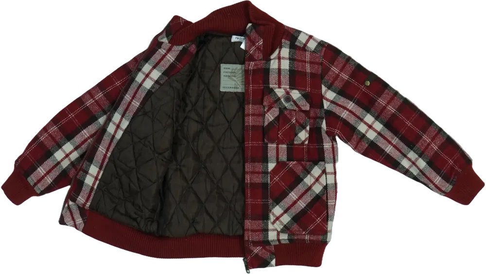 Piros La Redoute Átmeneti kabát EU 110 / UK 5 év / US 5 év/XS