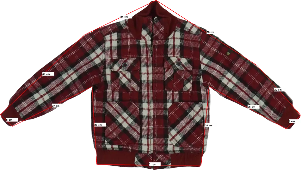 Piros La Redoute Átmeneti kabát EU 110 / UK 5 év / US 5 év/XS